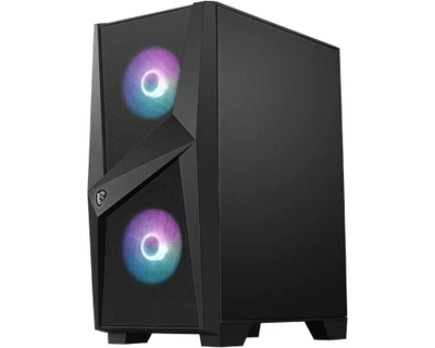 Корпус MSI MAG FORGE 100R, черный, без БП, Mid Tower, для ATX / Micro-ATX / Mini-ITX, 2xUSB 3.2, макс. CPU - 160 мм / VGA - 330