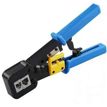 Клещи обжимные (кримпер) GTL NET-RJ45, для RJ45 / RJ12, храповый механизм, резак для снятия изоляции и обрезки кабеля (GTLNETRJ45)
