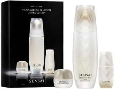 Zestaw kosmetyków pielęgnacyjnych Sensai Absolute Silk Balsam do ciała 125 ml + Emulsja do twarzy 16 ml + Krem do twarzy 9 ml (4973167014646)