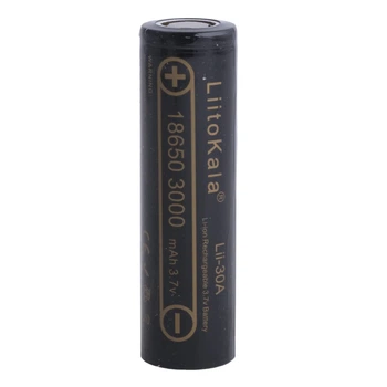 Акумулятор LiitoKala Li-ion 18650 3000mAh високотоковий 12A, Lii-30A
