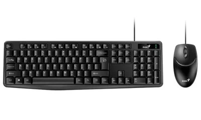Комплект KM-170, Black, Optical, USB, клавиатура+мышь Genius 000333227
