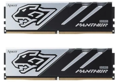 Память 16Gb x 2 (32Gb Kit) DDR5, 5200MHz, Panther, Black/Silver, 40-40-40, 1.25V, с радиатором Apacer (teh0020264)