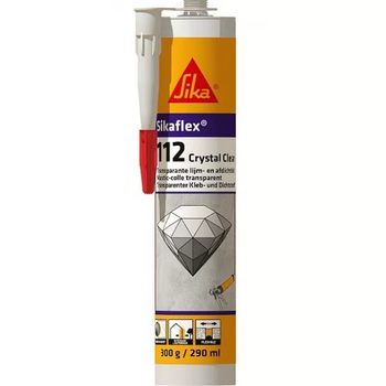 Клей-герметик прозрачный Sika Sikaflex-112 Crystal Clear 300 мл
