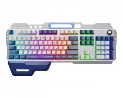 Клавиатура KBG-RGB-01-UA, Silver/Dark Blue Maxxter 000333185