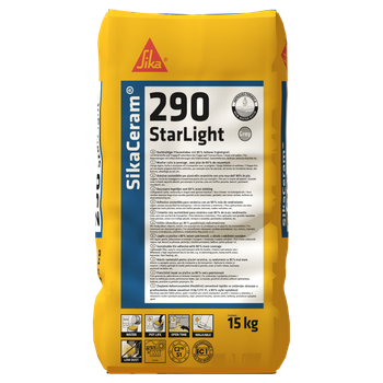 Клей для плитки и керамогранита Sika SikaCeram-290 StarLight 15кг