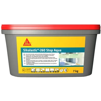 Гидроизоляция акриловая Sikalastic-260 Stop Aqua на основе синтетических смол 7 кг