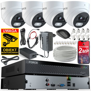 Комплект моніторингу Force WIFI 4x 2 мп камера