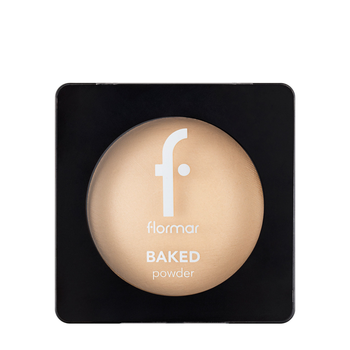 Пудра для лица запеченая Flormar Baked Powder № 20 Soft beige Мягкий бежевый