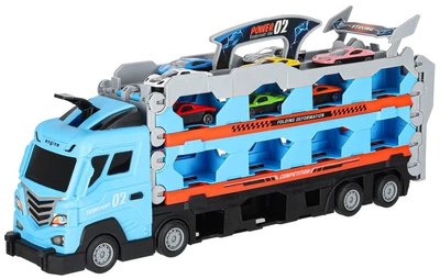 Автовоз-вантажівка Kik з автомобільною трасою 210 см 8 елементів (KX3455) (5903039755369)