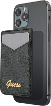 Магнітний гаманець Guess Wallet 4G Triangle with MagSafe Grey (GUWMS4GTLBK)