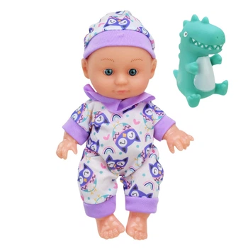 Дитяча Лялька-Пупс "Cute baby" HX623-5/7 з іграшкою Фіолетовий