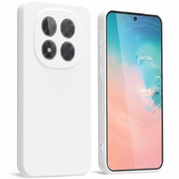 Чехол Fiji Full Soft Premium для Xiaomi Redmi Note 14 Pro противоударный бампер с микрофиброй White