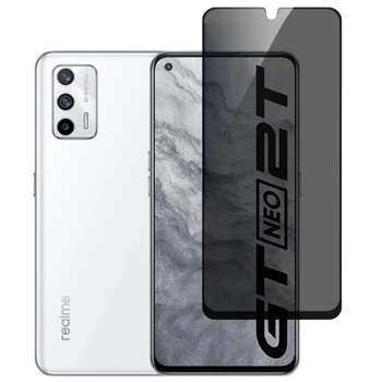 Захисне скло Fiji Privacy для Realme GT Neo 2T антишпигун Anti-peeping повне проклеювання чорний