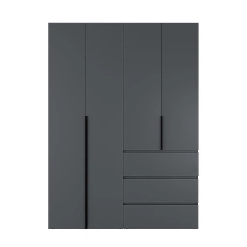 Шафа розпашна комбінована №5 Light 1600x500x2200 Графіт сірий (GALTK057000000)