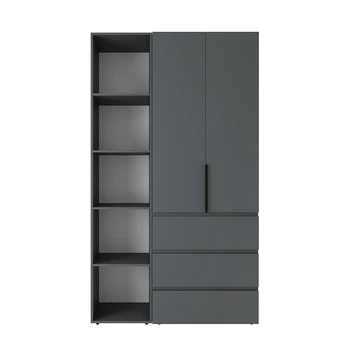 Шафа розпашна комбінована №7 Light 1200x500x2200 Графіт сірий (GALTK077000000)