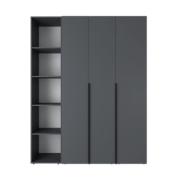 Шкаф распашной комбинированый №16 Light 1600x500x2200 Графит серый (GALTK0167000000)