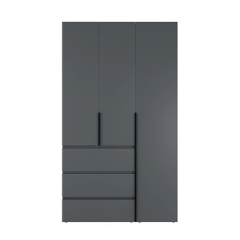 Шкаф распашной комбинированый №2 Light 1200x500x2200 Графит серый (GALTK027000000)