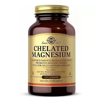 Магний хелат (Chelated Magnesium) 100 мг 100 таблеток SOL-54709