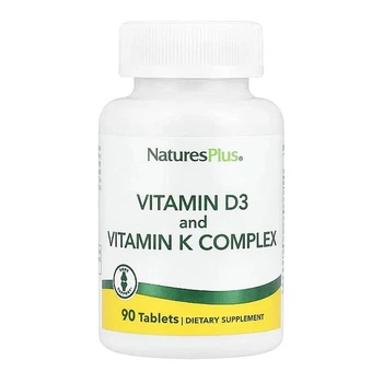 Комплекс вітамінів D3 та К (Vitamins D3&Vitamin K Complex) 90 таблеток NAP-10436