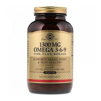 Риб'ячий жир з Омега 3-6-9 (EFA Omega 3-6-9) 120 капсул SOL-02028