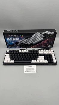 Механічна клавіатура XSTRIKE X-1030 RGB, дротова USB клавіатура на 100 клавіш для ПК та ноутбука