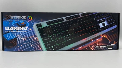 Клавіатура XSTRIKE XS-1080 USB, RGB-підсвічування, 104 клавіші