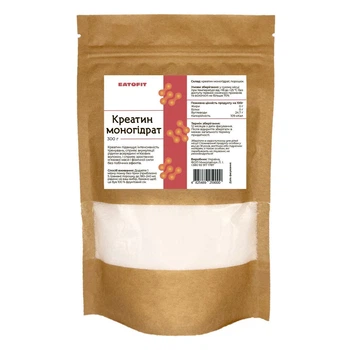 Креатин моногидрат, порошок, Eatofit, 300г
