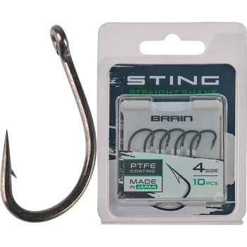 Крючок Brain Sting Straight Shank #4 (10 шт/уп)
