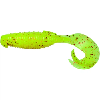 Силікон Keitech Flapper Grub 4" PAL#01 Chartreuse Red Flk (7 шт/уп)