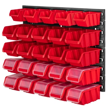 Tablica warsztatowa Kadax Lokke K7704 58 x 39 cm 25 elementów Czerwona (5903699468562)