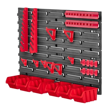Tablica warsztatowa Kadax Lokke K7705 58 x 39 cm 26 elementów Czerwona (5903699468579)