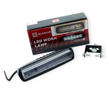 Фара дополнительная LED прямоугольная 155х40х55 (Д, В, Ш) RED линза BLASKAR