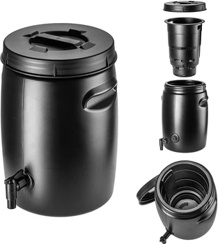 Zbiornik ogrodowy na nawóz Kadax Pange 25 l Czarny (K10262)