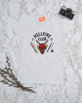 Футболка женская "Hellfire Club (Очень странные дела)" L