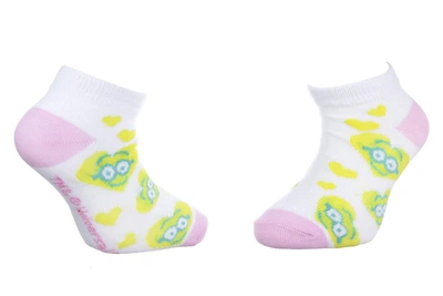 Шкарпетки MINNIE TETE MINION DANS COEUR білий, жовтий Діти 27-30 арт 83890431-7
