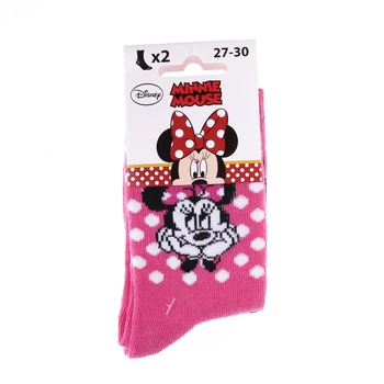 Носки MINNIE SOCKS 2P розовый, черный Дит 31-34, арт.83892347-1