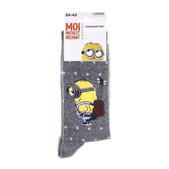 Шкарпетки Minion + GUITARE темно-сірий Діт 39-42