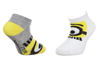 Шкарпетки MINIONS SOCKS 2P сірий, білий Діти 31-35, артикул 36775-1