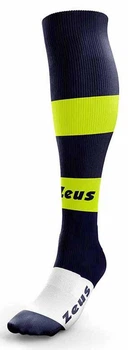 Гетры Zeus CALZA PARMA синий, салатовый, белый Чел 40-46