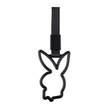 Цурикава зайчик playboy черная с черным ремешком (японский поручень JDM)
