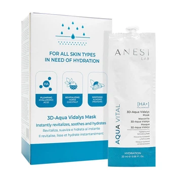 Освіжаюча та відновлююча гель-крем-маска 3D-AQUA VITAL VIDALYS MASK Anesi Lab 20 мл (anesi 032)