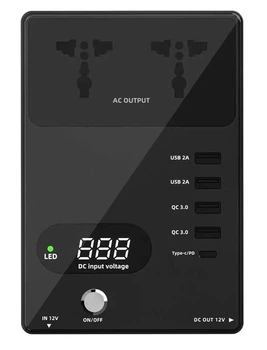 Автомобільний інвертор YTSC-300W мережевий фільтр Type-C PD Quick Charge 3.0