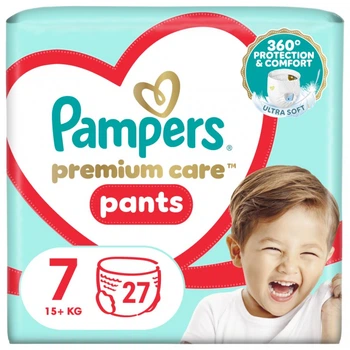 Підгузки Pampers Premium Care Pants Трусики Розмір 7 (15+ кг) 27 шт. (8006540807026) (7694)