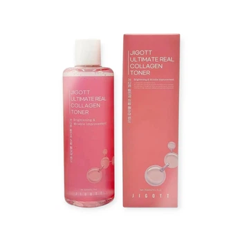 Тонер Jigott для лица Ultimate Real Collagen с коллагеном 300мл