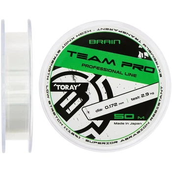 Волосінь Brain Team Pro 50m (clear) 0.172mm 2.9kg