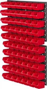 Tablica warsztatowa Kadax Lokke K7717 58 x 78 cm 70 elementów Czerwona (5903699468692)