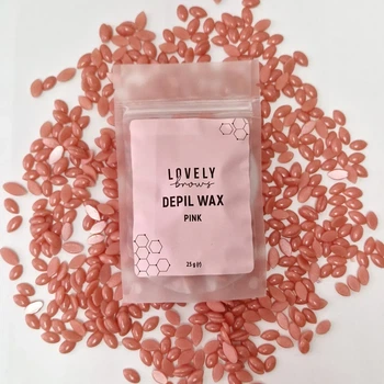 Воск для депиляции розовый Lovely Brows 25 г