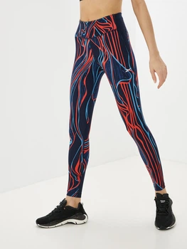 Спортивные леггинсы высокие женские Reebok 2M WOR Seamless H51439 XXS Темно-синие (4065424204225)