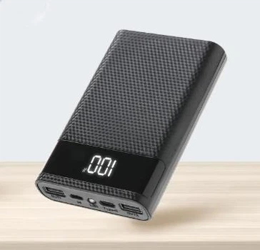 Корпус для Power Bank КА-4, 4*18650, 2*USB, 22.5W, PD3.0-QC4+ Чорний