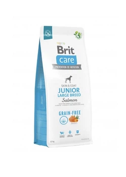 Беззерновой сухой корм Brit Care Grain Free Junior Large Breed Salmon для щенков и юниоров собак крупных пород с лососем 12 кг